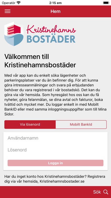 Kristinehamnsbostäder App