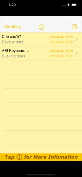 Game screenshot AEI Keyboard Note Italian apk