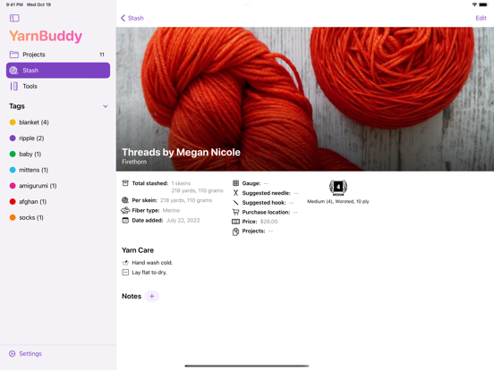YarnBuddy – Knit and Crochet screenshot 3
