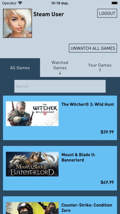 Games On Sale Finder