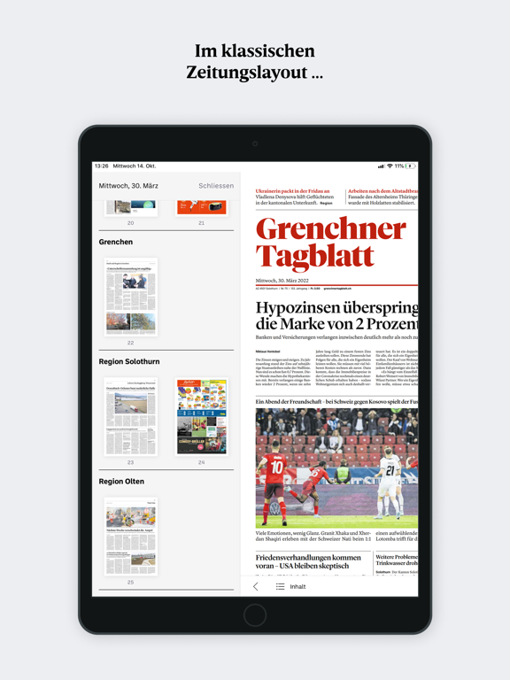 Grenchner Tagblatt E-Paper screenshot 3