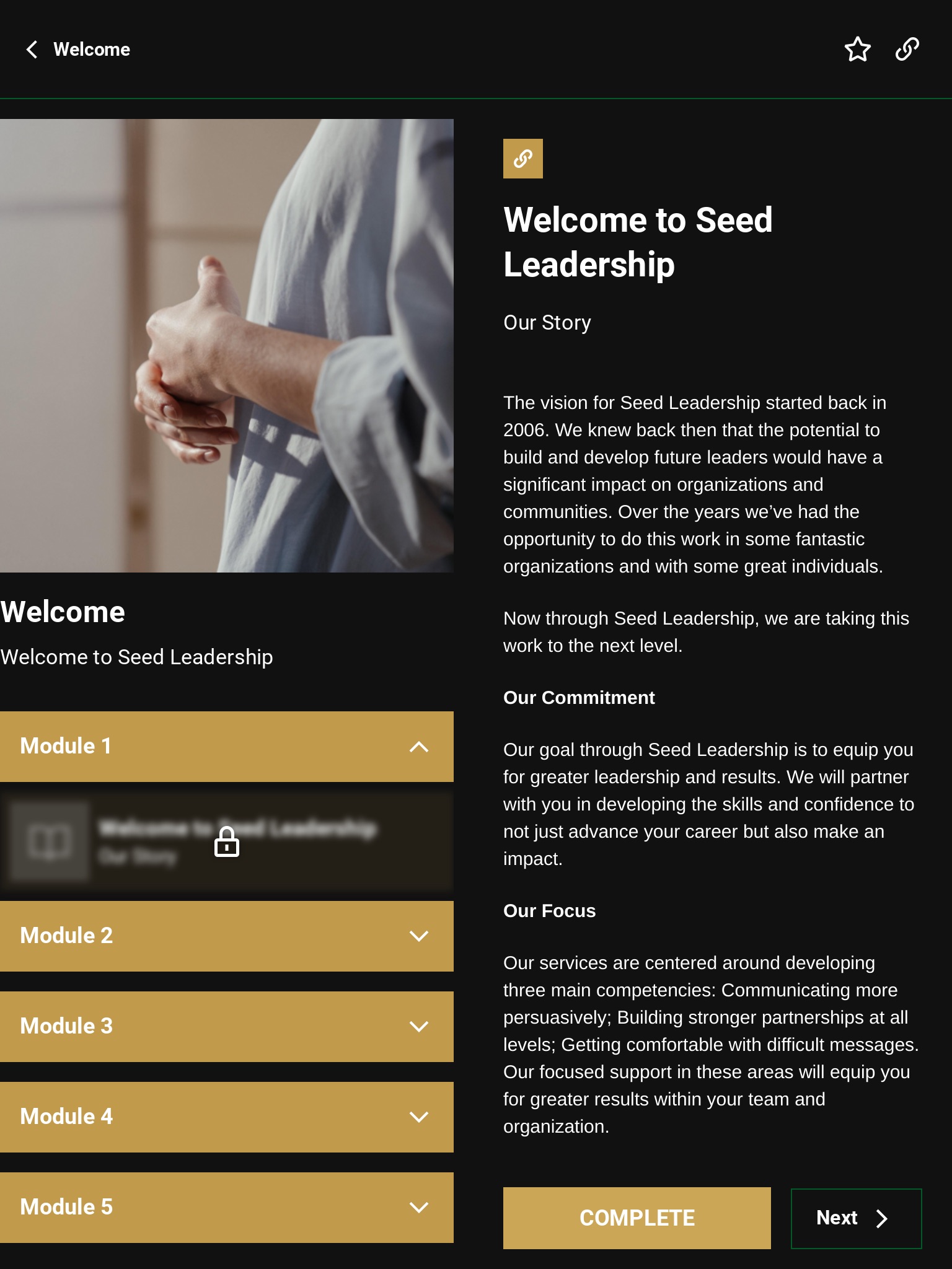 Seed Leadership screenshot 2