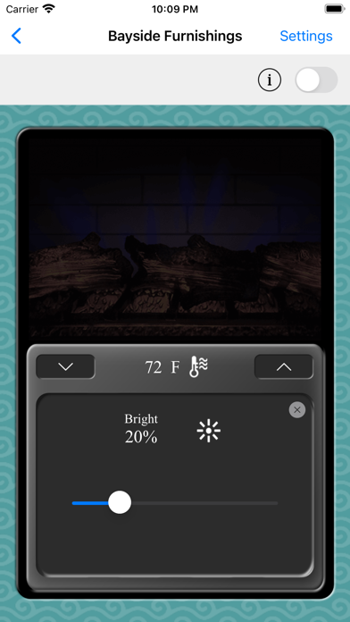 Bayside Bluetooth Fireplace screenshot 2