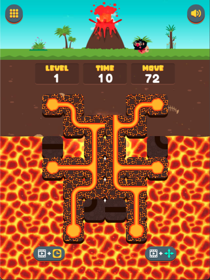 Lava Connect Pipe-Puzzle Block