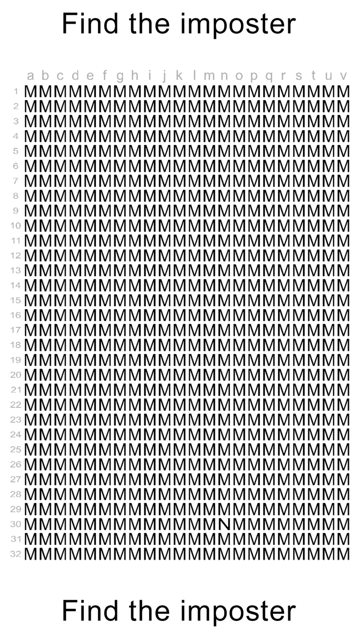 Imposter Hidden Letter Game