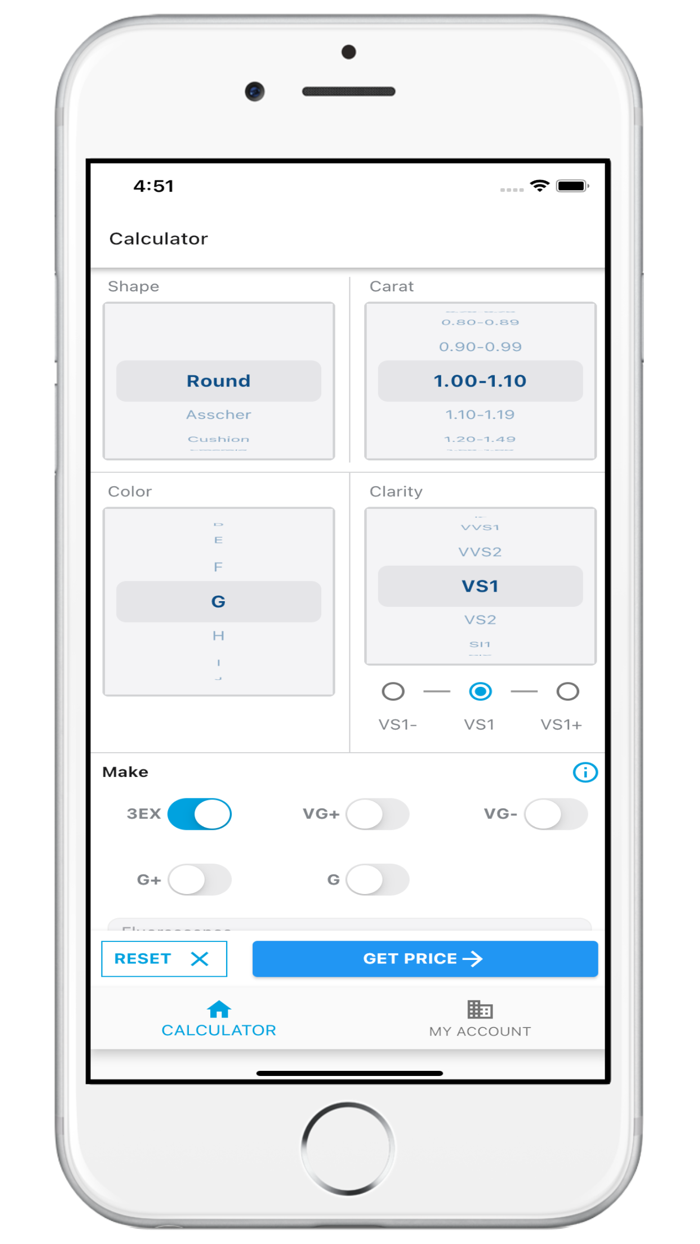 UNI Diamonds Calculator