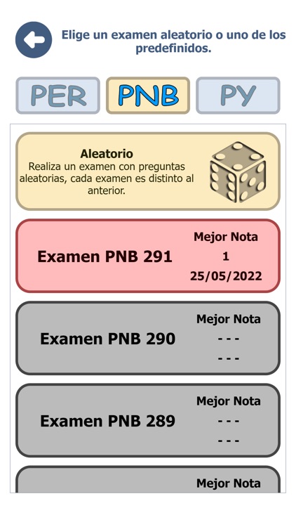 Examenes PER PNB PY screenshot-4