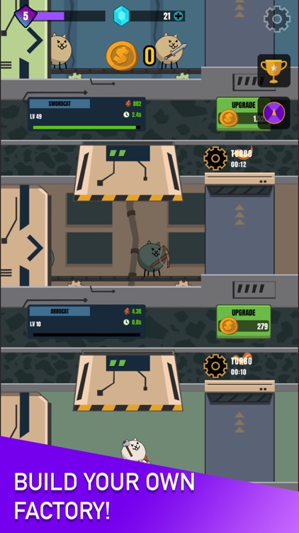 Cat Hero Factory: Idle Tycoon