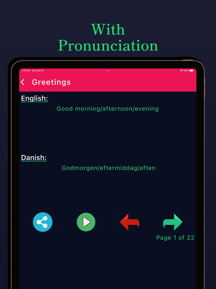 Danish Learning - Beginners