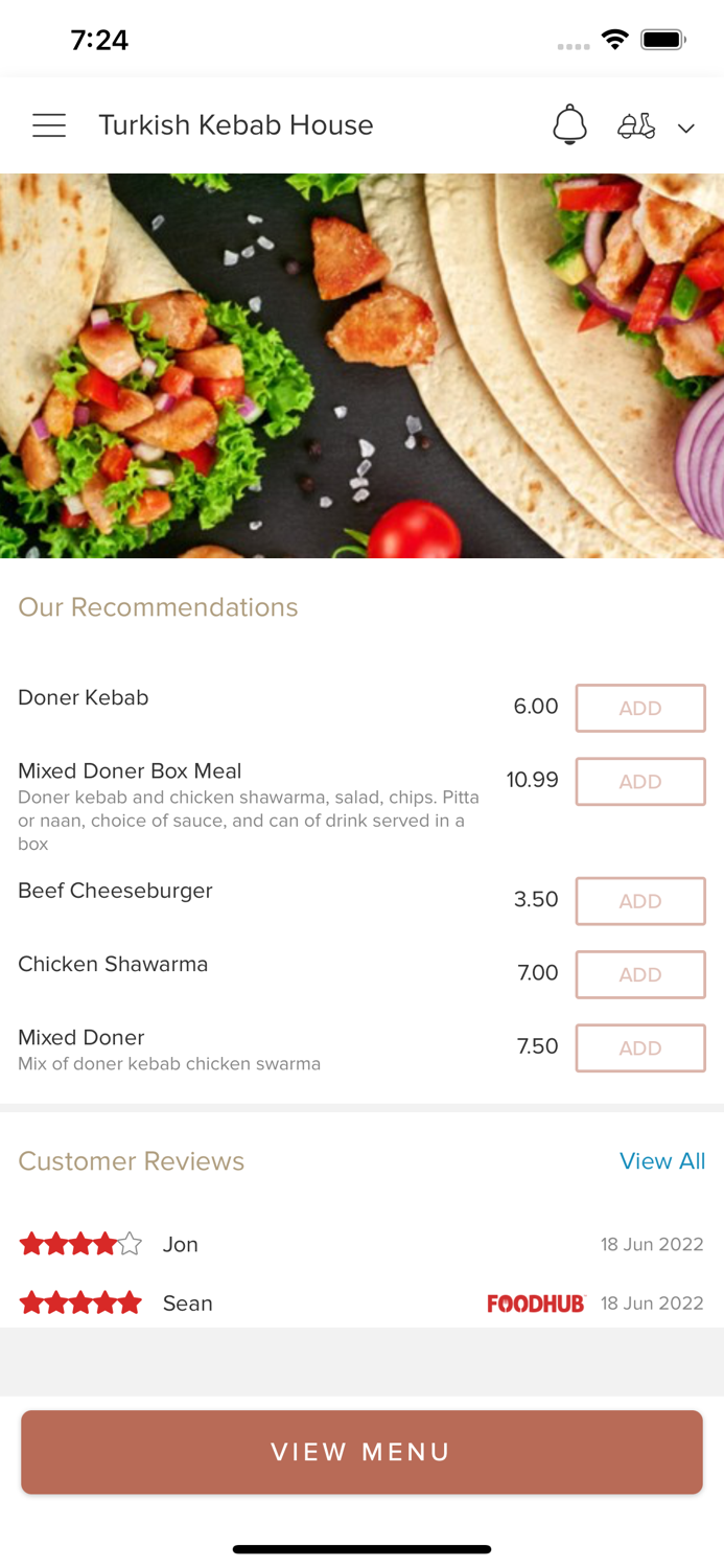 Turkish Kebab House DE24 8SU