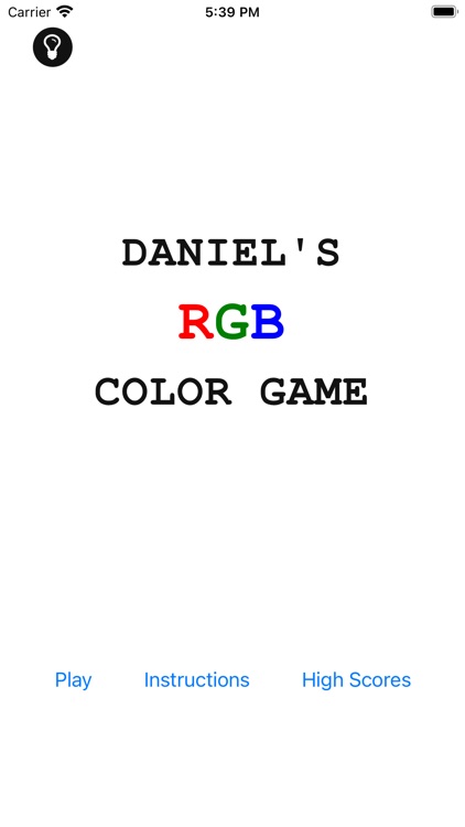 Daniel's Color Game