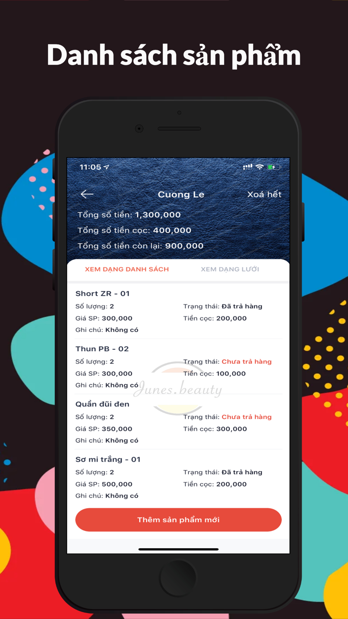 HPOrderList-Quản Lý Khách Hàng