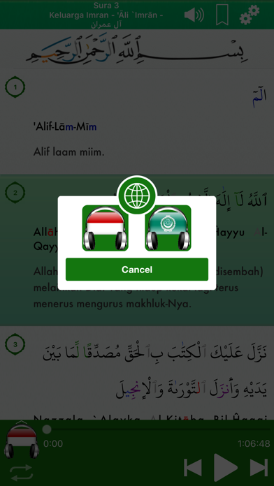 Quran Audio Indonesian, Arabic screenshot 4