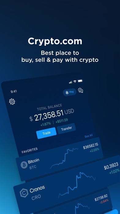 Crypto.com Buy BTC, ETH, Shib iPhone app afbeelding 2
