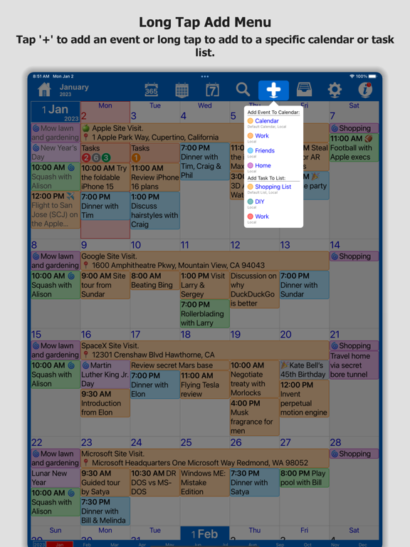 Calendar Planner. App voor iPhone, iPad en iPod touch AppWereld