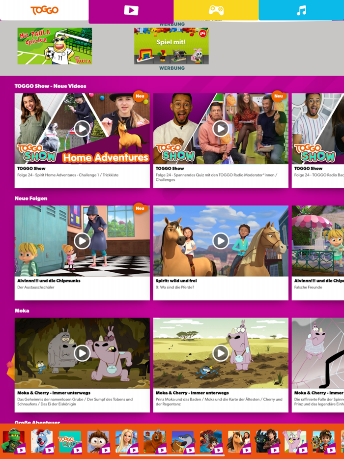 TOGGO - Videos  Spiele