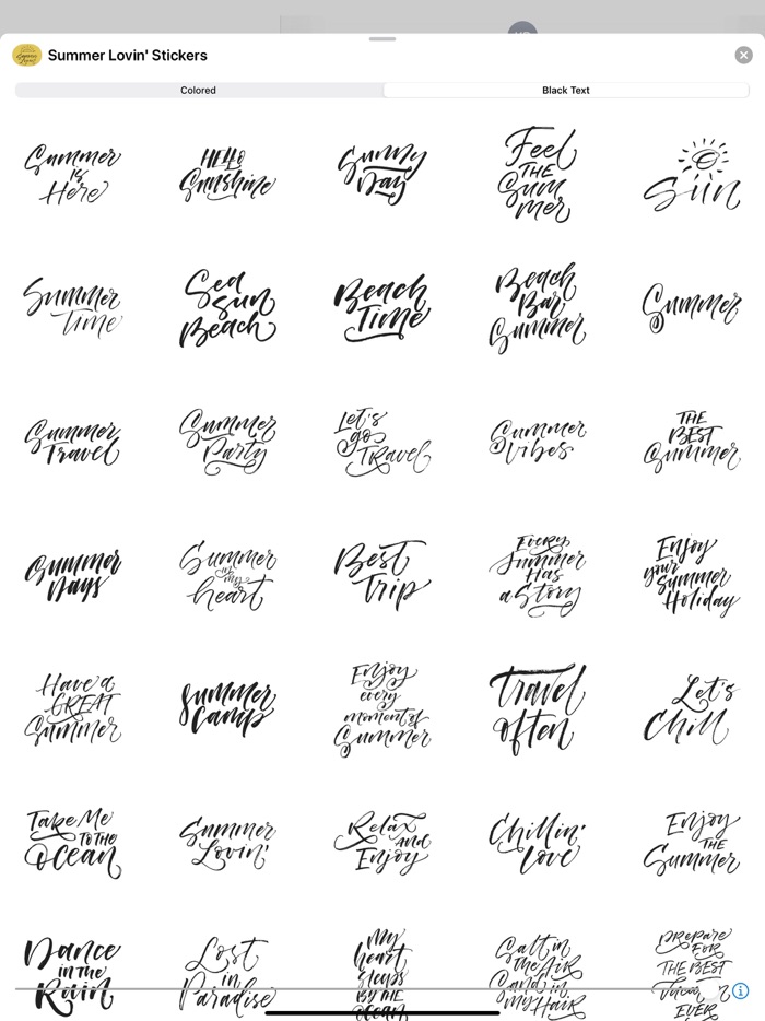 Summer Lovin Stickers