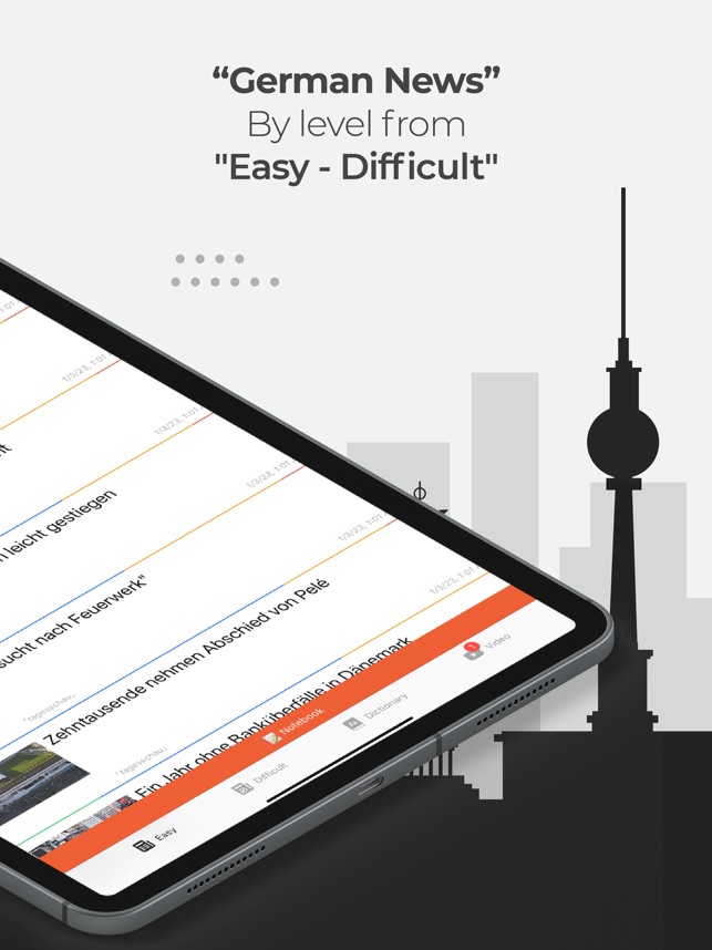 Easy German News - Todai On The App Store