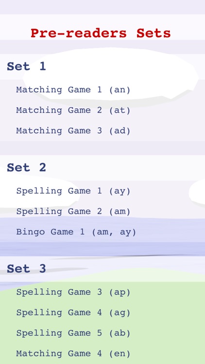 Word Family Games