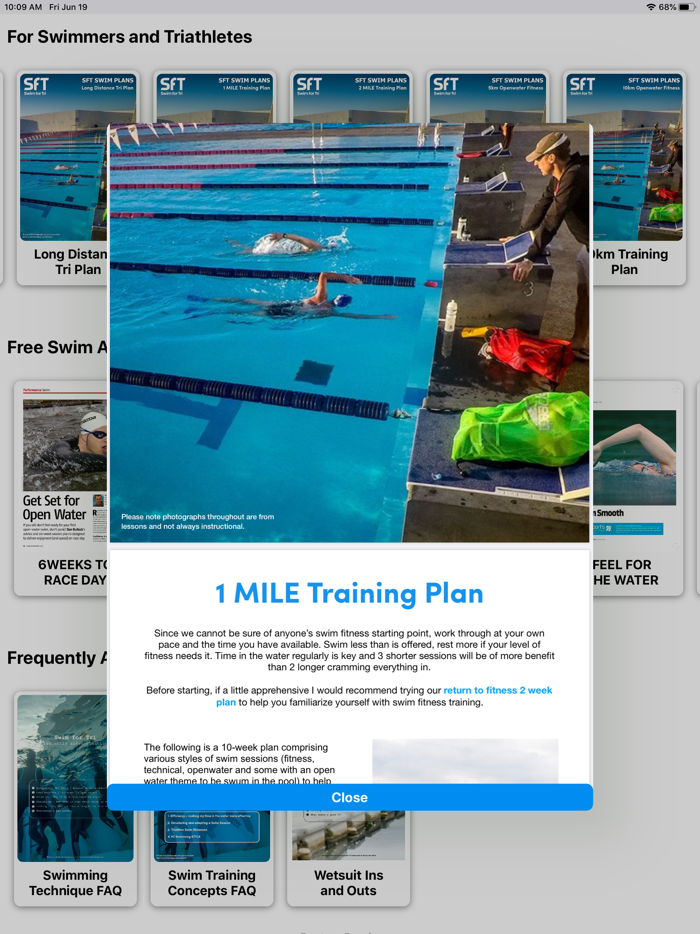 Swim for Tri Training Plans
