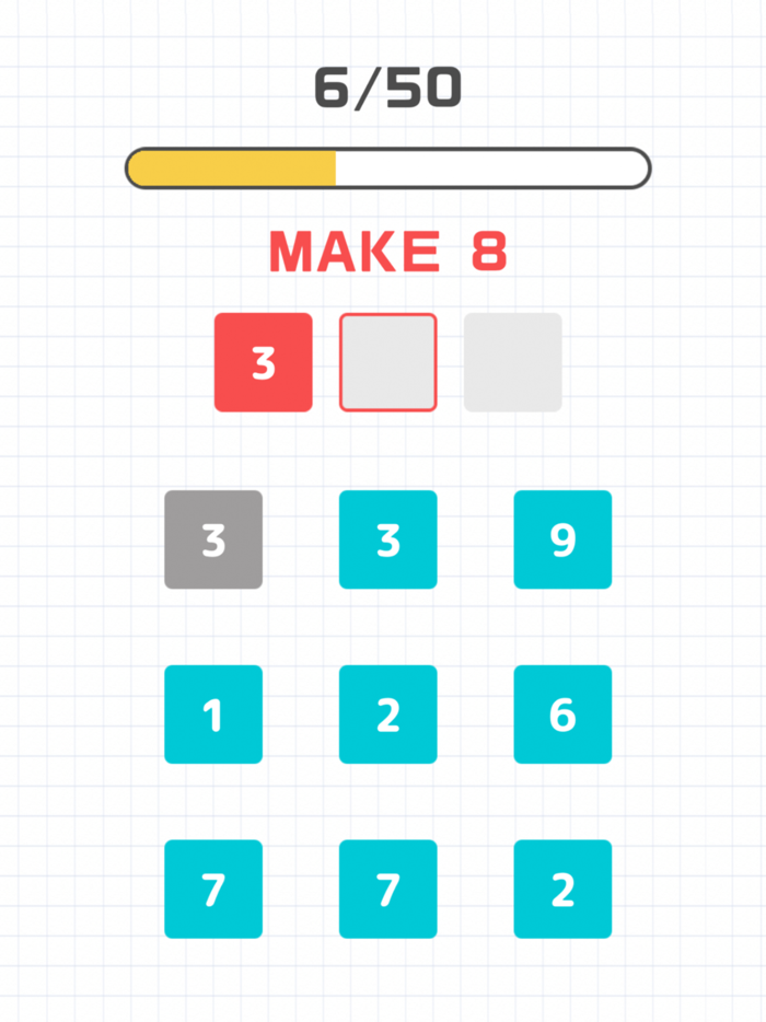 頭脳パズルメイクナンバー 脳年齢診断ゲーム