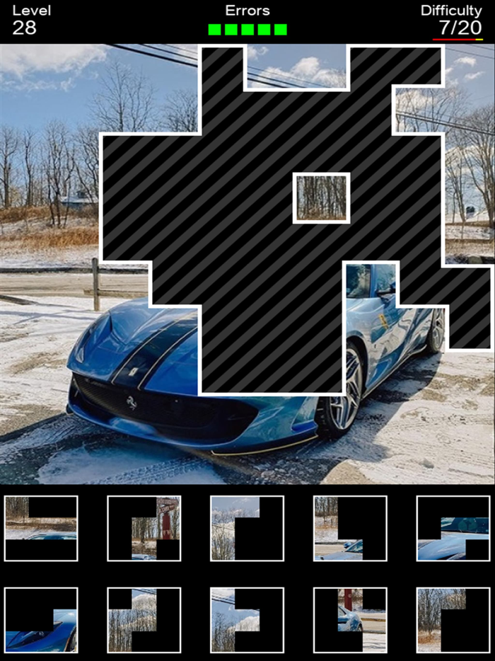 Cars 5  Sports Car Puzzle