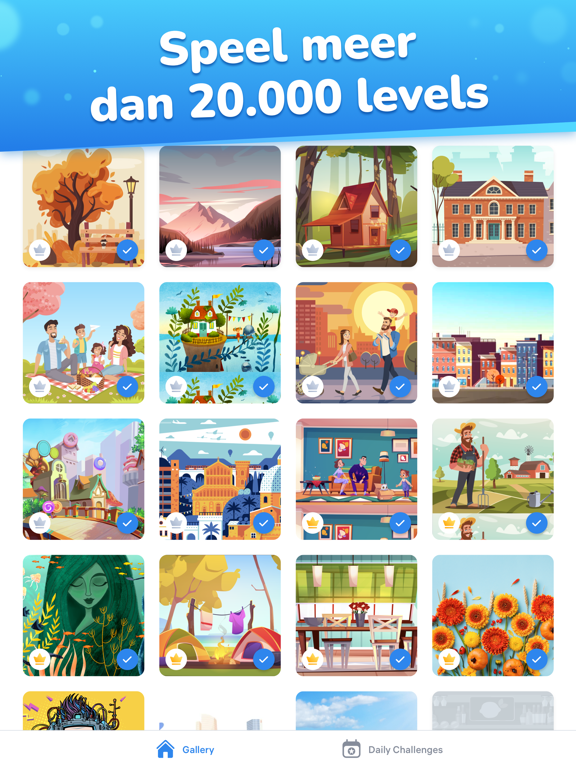 Zoek de verschillen: Puzzel iPad app afbeelding 2