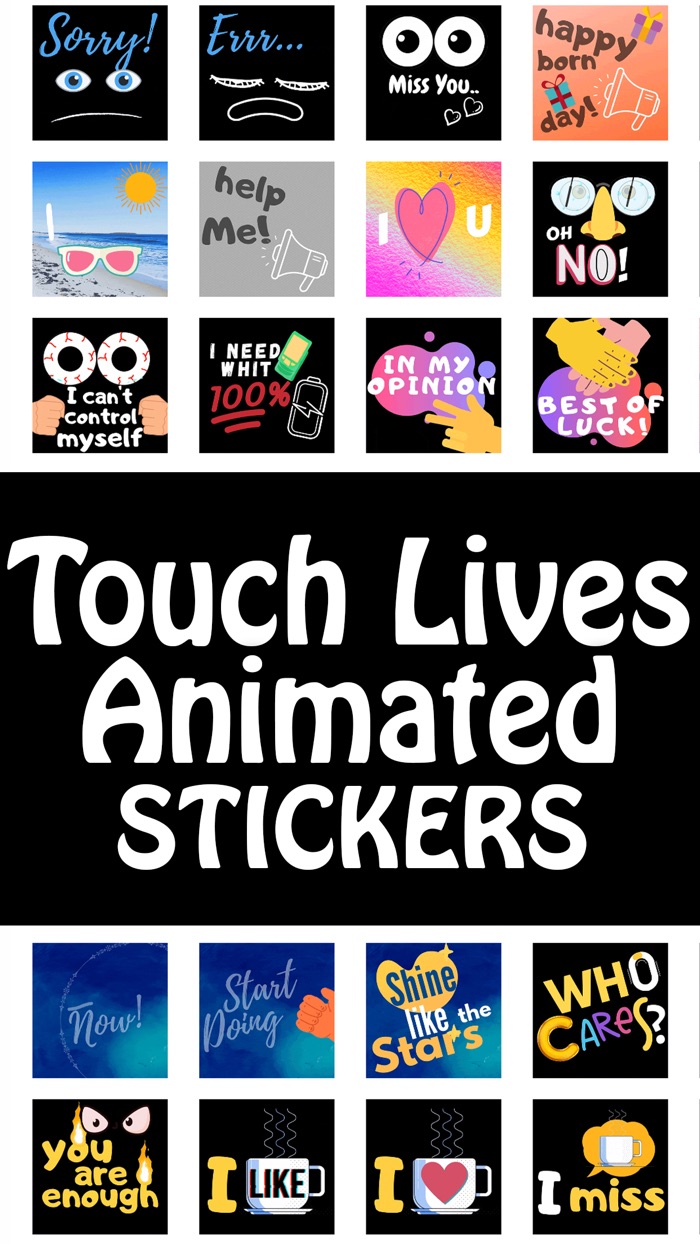 Touch Lives Animated Stickers