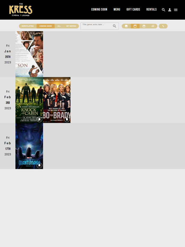 The Kress Cinema Lounge