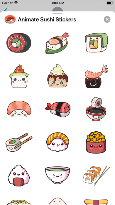 Animate Sushi Stickers screenshot 3