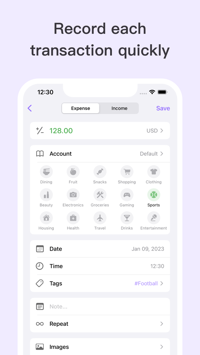 Costo - Budget Planner