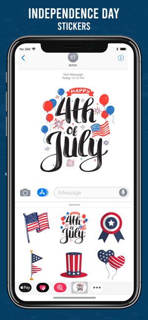 4th of July Wishes Stickers(圖2)-速報App