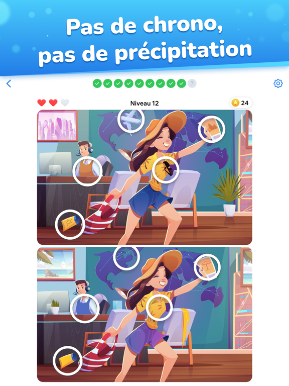 Différences - Trouver tout Différences - Trouver tout