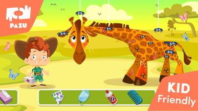 Safari vet care games for kids screenshot 3