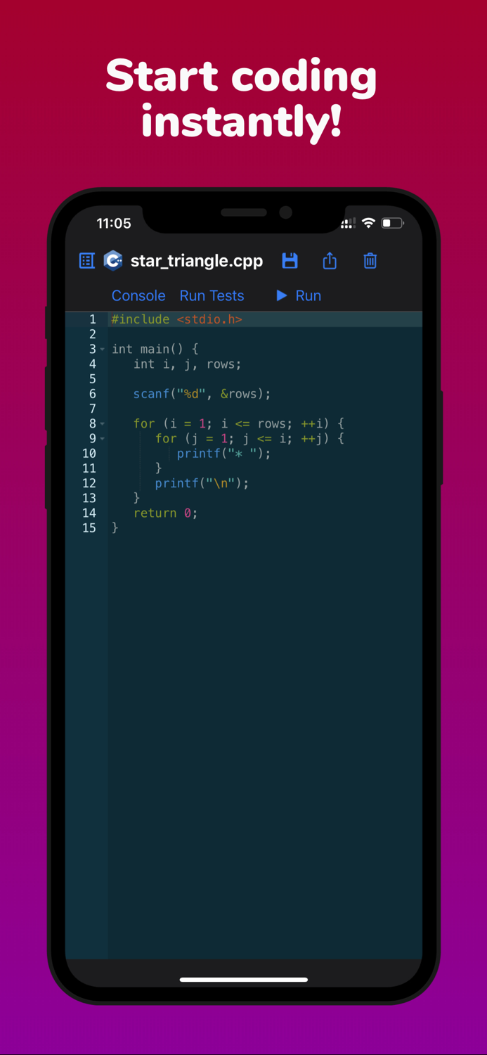 Code - Compile  Run Program