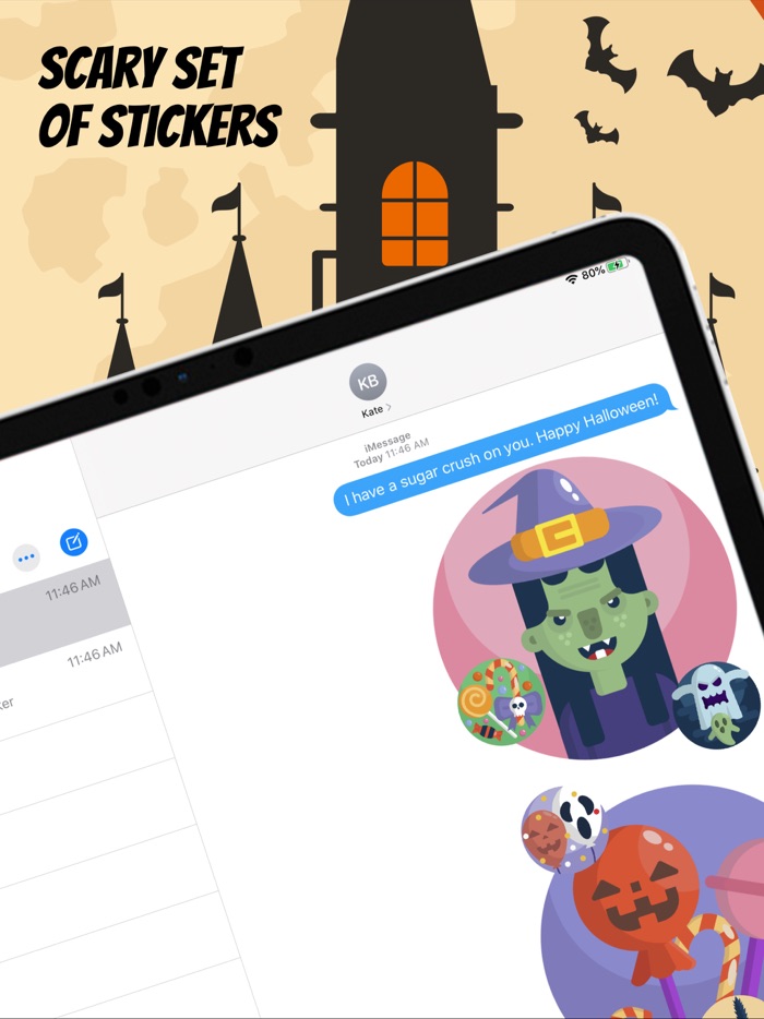 Scary Halloween Stickers App