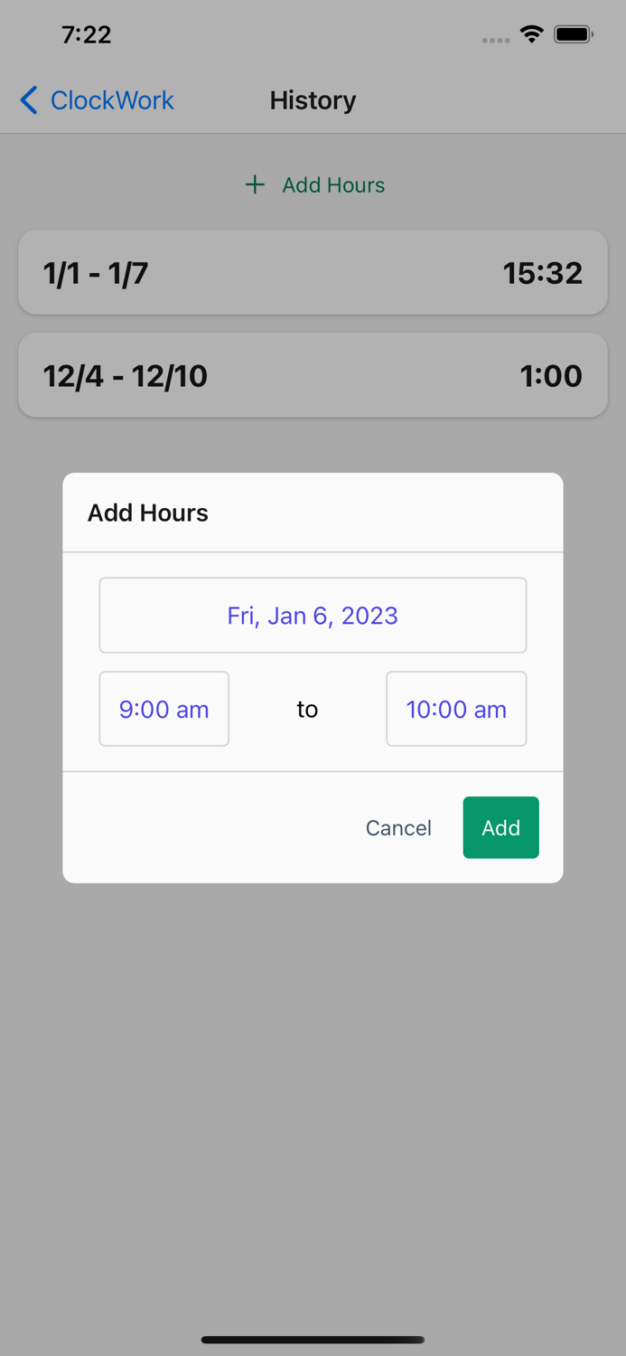 ClockWork Time Tracker