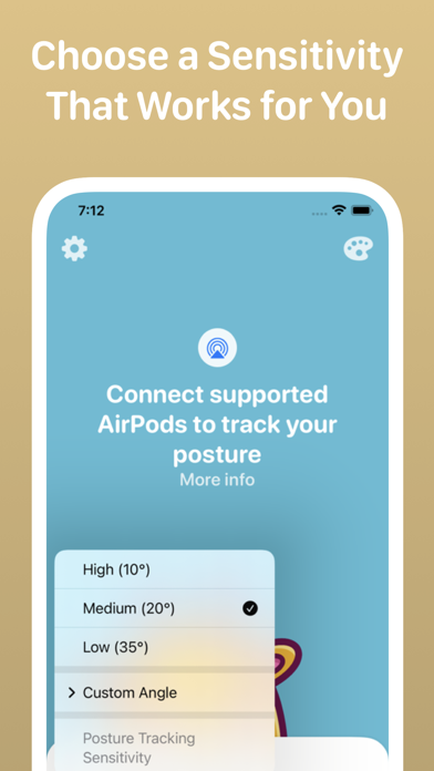 Posture Pal - Improve & Alert iPhone app afbeelding 5