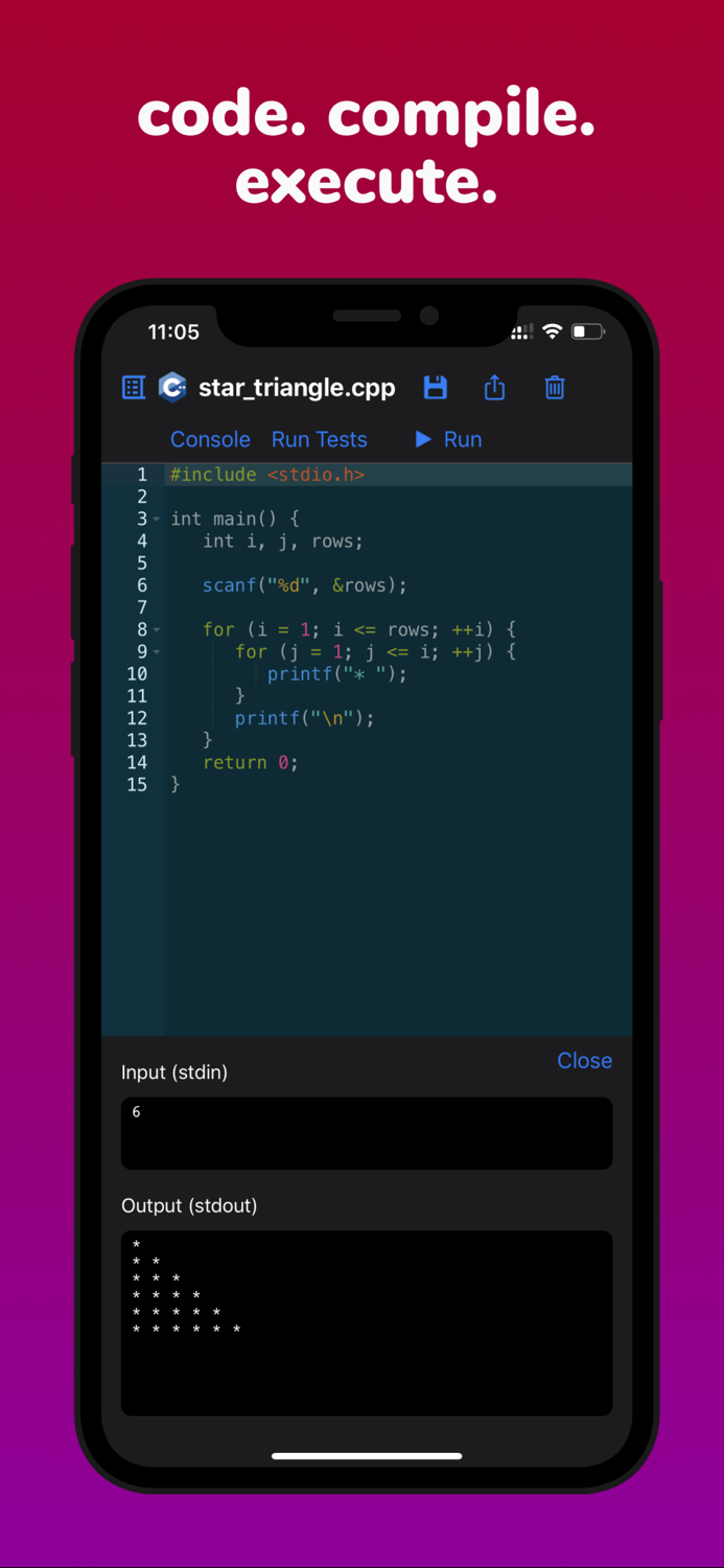 Code - Compile  Run Program