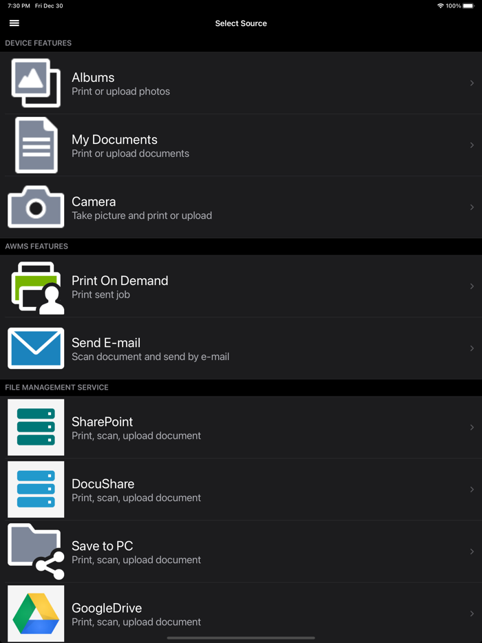 ApeosWare MS Mobile 2