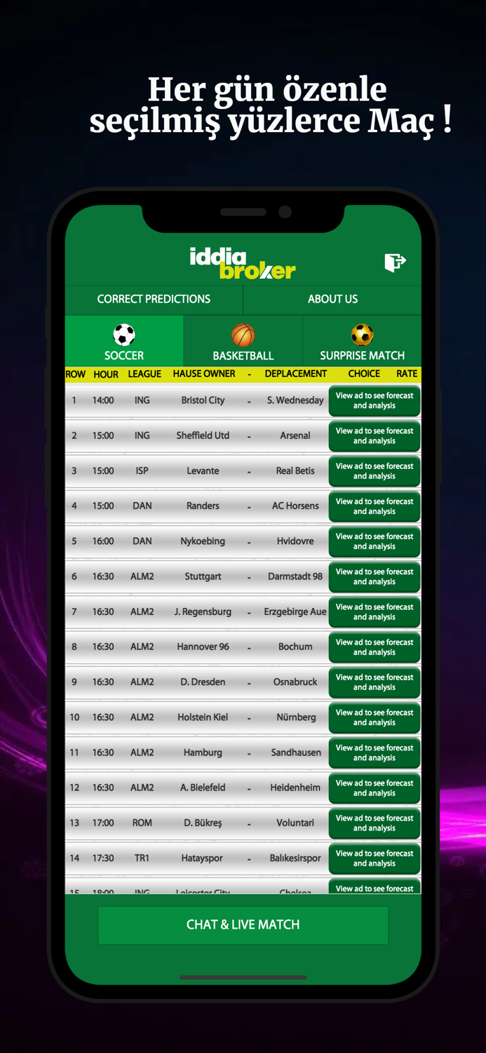 iddia Broker - Maç Analizi