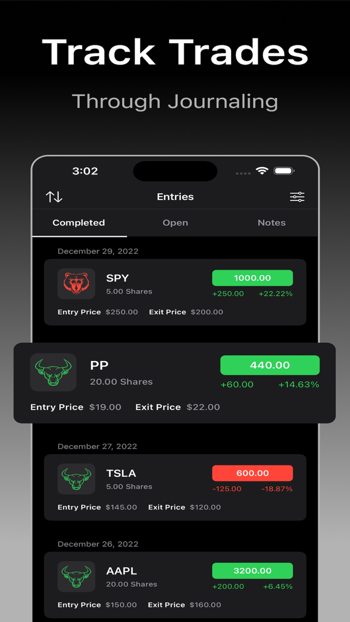 MyTradingJournal Track Trades
