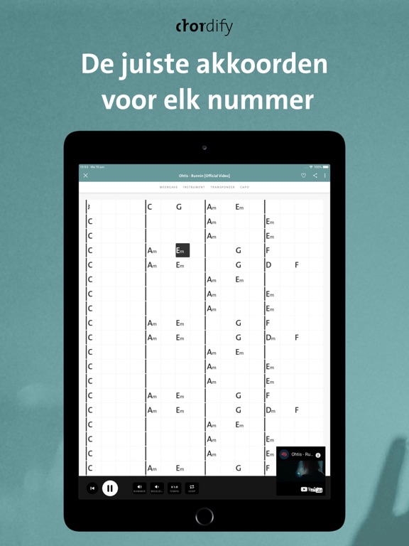 Chordify - Muziek Akkoorden iPad app afbeelding 1