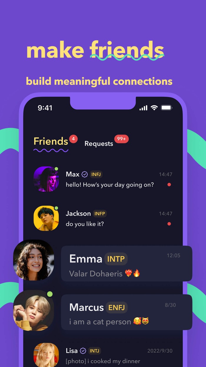 based - MBTI match and friends