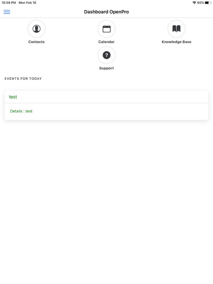 CRM OpenPro Customer Relations
