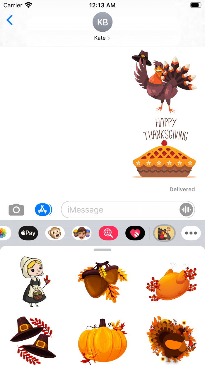 Grateful Thanksgiving Stickers