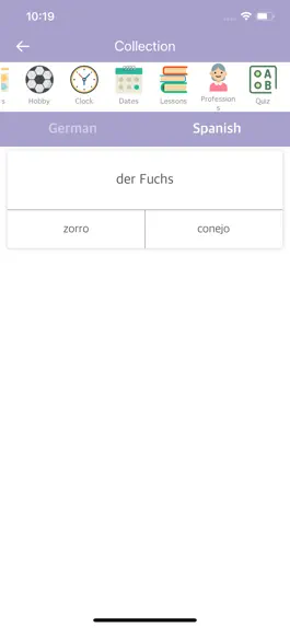 Game screenshot German-Spanish Dictionary hack