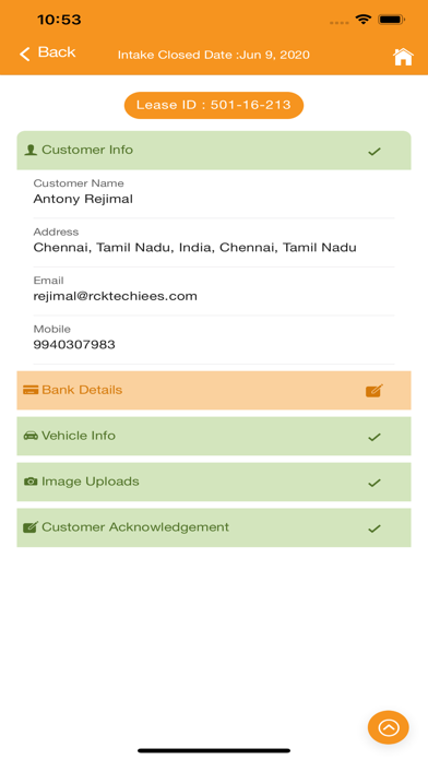 LEASE INTAKE screenshot 4