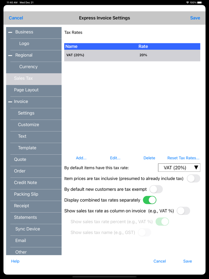 Express Invoice Professional