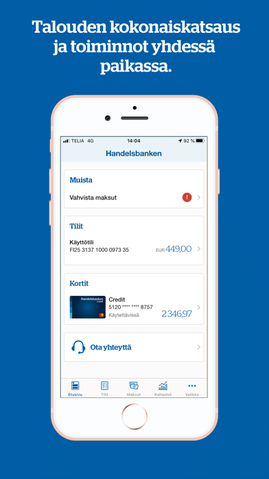 How to cancel & delete Handelsbanken FI - Henkilöas from iphone & ipad 1